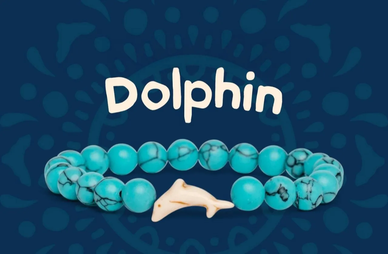 The Dolphin Bracelet — Кришталево-блакитний