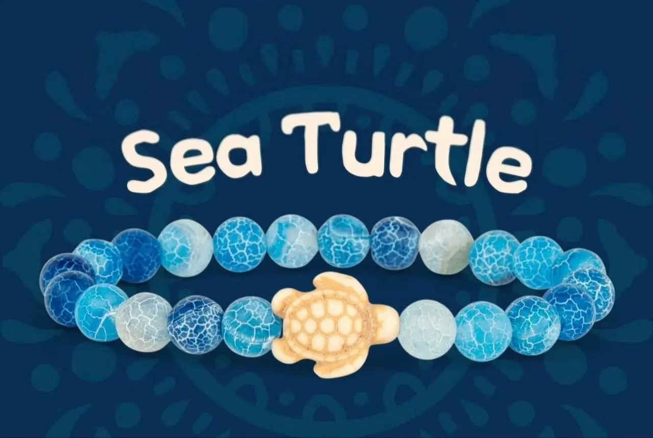 The Sea Turtle Bracelet — Аква-блакитний