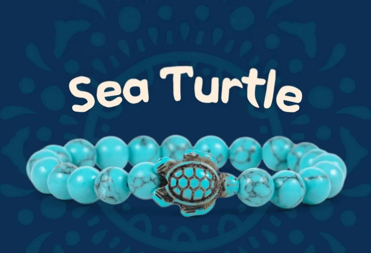 The Sea Turtle Bracelet — Кришталево-блакитний
