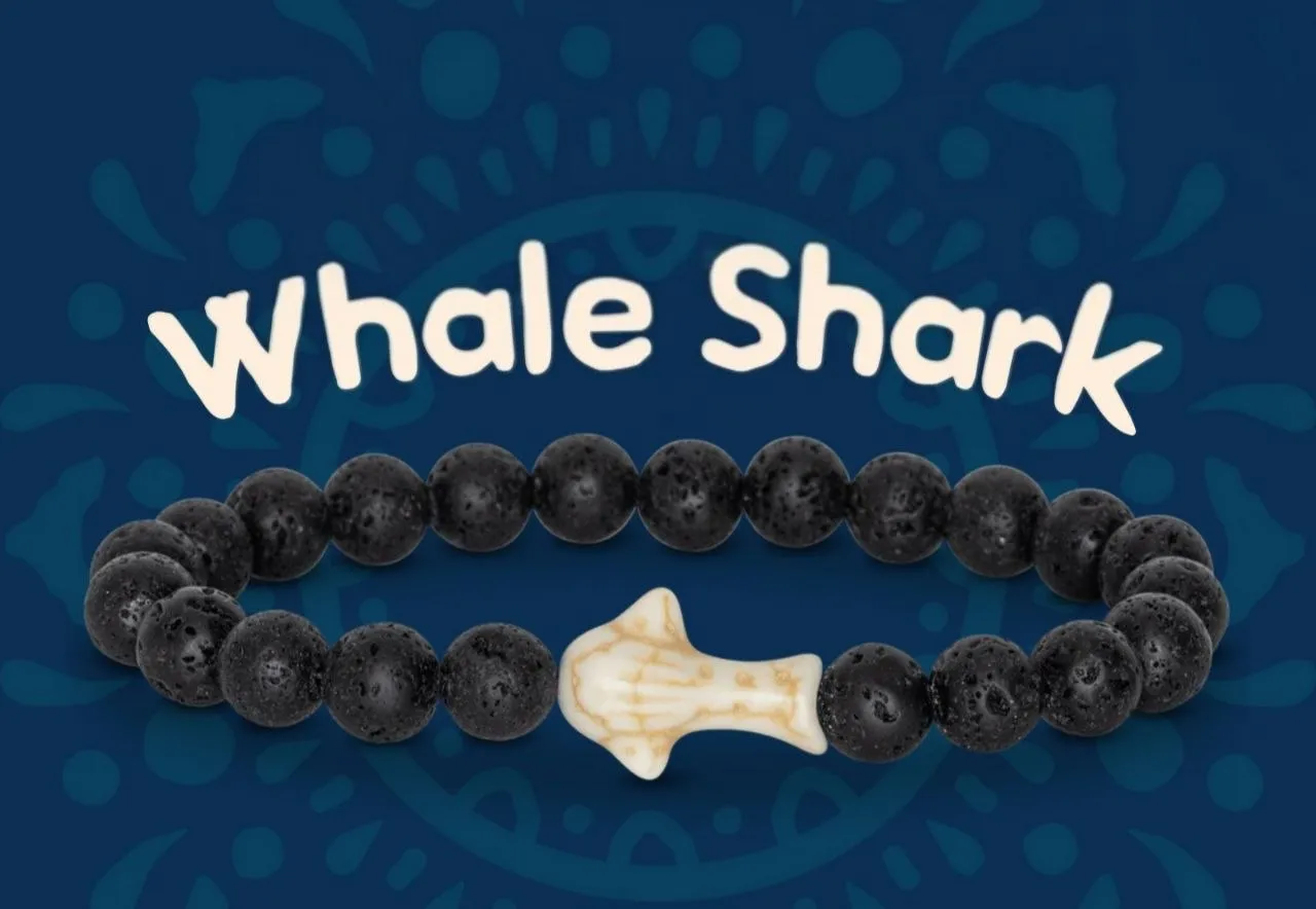 The Whale Shark Bracelet — Лавовий камінь